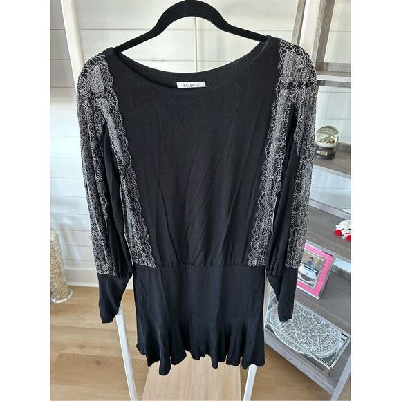 Bailey 44 Dominique Dress Women’s S black NWT Whimsygoth Fairygoth Witchy‎ - Picture 2 of 13